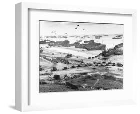 Allied Forces at a Beach in Normandy-null-Framed Photographic Print