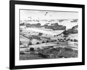 Allied Forces at a Beach in Normandy-null-Framed Photographic Print