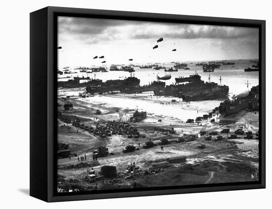 Allied Invasion of Normandy-null-Framed Stretched Canvas