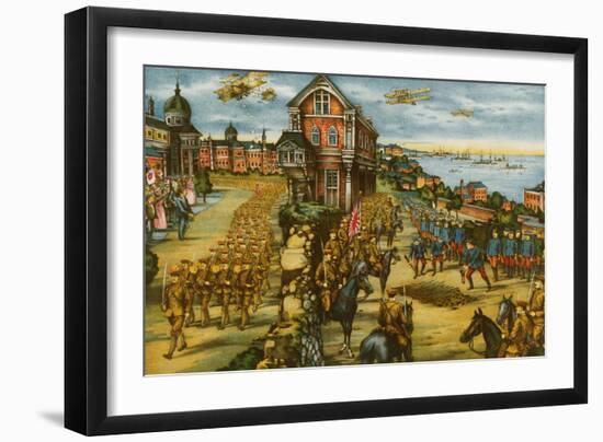 Allied Invasion of Russia During the Bolshevik Revolution 1919-null-Framed Art Print