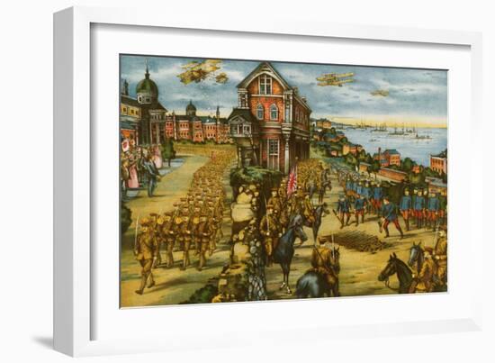 Allied Invasion of Russia During the Bolshevik Revolution 1919-null-Framed Art Print