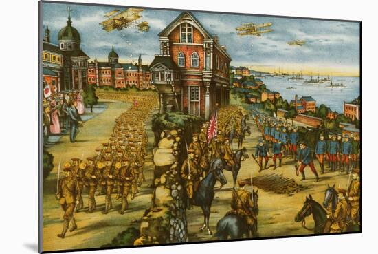 Allied Invasion of Russia During the Bolshevik Revolution 1919-null-Mounted Art Print