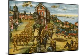 Allied Invasion of Russia During the Bolshevik Revolution 1919-null-Mounted Art Print