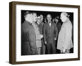 Allied Leaders at the Potsdam Conference, July 17- Aug. 2, 1945-null-Framed Photo