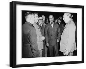 Allied Leaders at the Potsdam Conference, July 17- Aug. 2, 1945-null-Framed Photo
