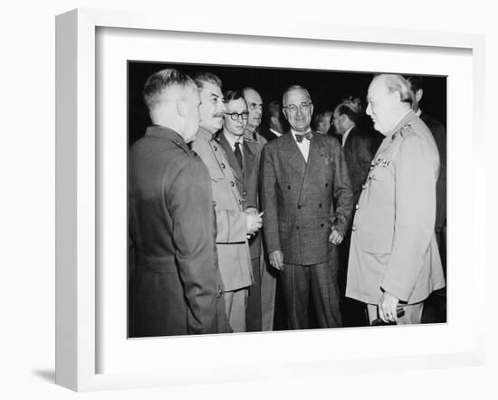 Allied Leaders at the Potsdam Conference, July 17- Aug. 2, 1945-null-Framed Photo