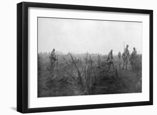 Allied Troops, 31 July 1917 at the Yser Canal, Belgium, 1926-null-Framed Giclee Print