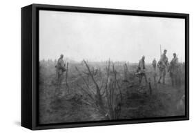 Allied Troops, 31 July 1917 at the Yser Canal, Belgium, 1926-null-Framed Stretched Canvas