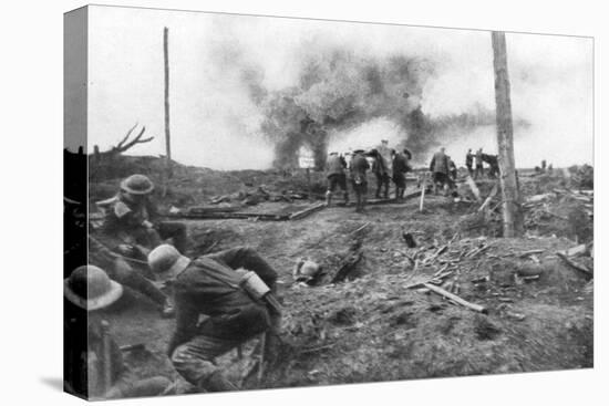 Allied Troops and German Prisoners at the Menin Road, Near Ypres, Belgium, 30 October, 1917-null-Stretched Canvas