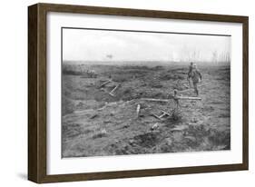 Allied Troops at the Yser Canal, Belgium, 31 July 1917-null-Framed Giclee Print