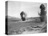 Allied Troops Attacked by German Bombers-null-Stretched Canvas