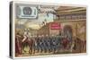 Allied Troops Marching Out of Tianjin, China, Boxer Rebellion, 1900-null-Stretched Canvas