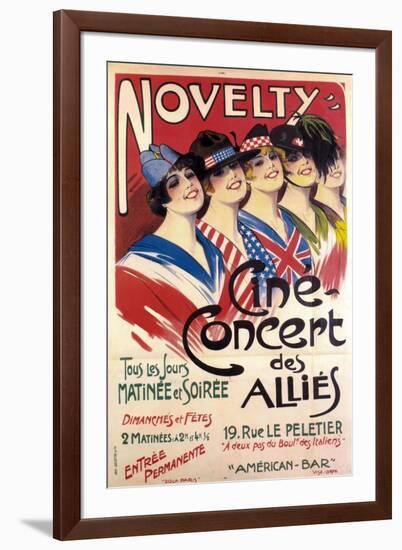 allies concert-null-Framed Giclee Print