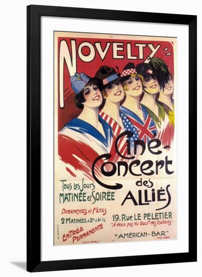 allies concert-null-Framed Giclee Print