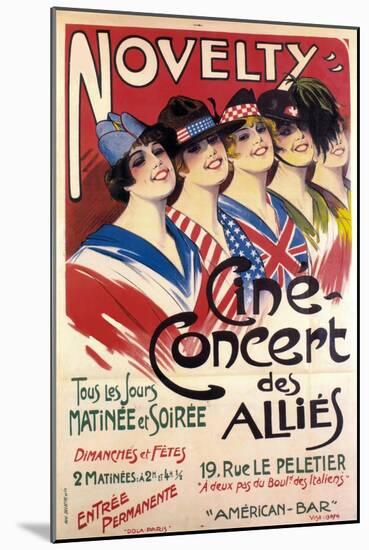 allies concert-null-Mounted Giclee Print