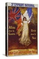 Allies Dans La Guerre Poster-Firmin Bouisset-Stretched Canvas