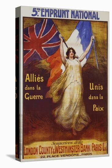 Allies Dans La Guerre Poster-Firmin Bouisset-Stretched Canvas