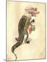 Alligator 1873 'Missing Links' Parade Costume Design-Charles Briton-Mounted Giclee Print