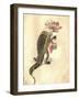 Alligator 1873 'Missing Links' Parade Costume Design-Charles Briton-Framed Giclee Print