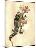 Alligator 1873 'Missing Links' Parade Costume Design-Charles Briton-Mounted Giclee Print