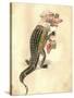 Alligator 1873 'Missing Links' Parade Costume Design-Charles Briton-Stretched Canvas