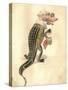 Alligator 1873 'Missing Links' Parade Costume Design-Charles Briton-Stretched Canvas