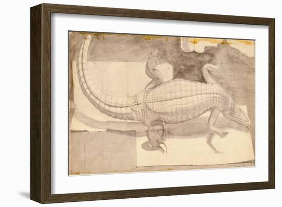 Alligator, 1948-Evelyn Williams-Framed Giclee Print