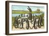 Alligator Chorus in New Orleans, Louisiana-null-Framed Art Print