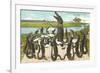 Alligator Chorus in New Orleans, Louisiana-null-Framed Premium Giclee Print