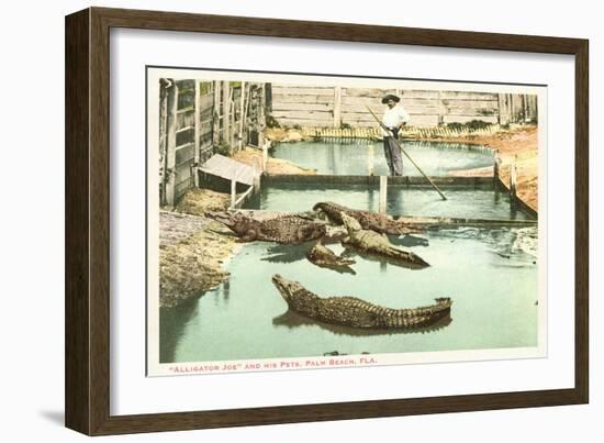 Alligator Joe, Palm Beach, Florida-null-Framed Art Print