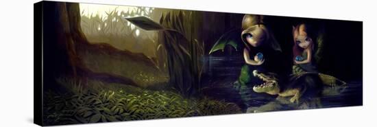 Alligator Magic-Jasmine Becket-Griffith-Stretched Canvas