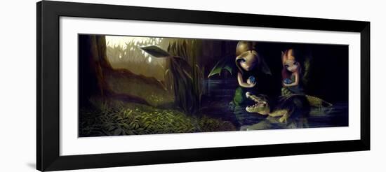 Alligator Magic-Jasmine Becket-Griffith-Framed Art Print