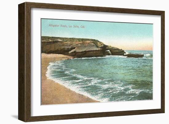 Alligator Rock, La Jolla Cove, San Diego, California-null-Framed Art Print