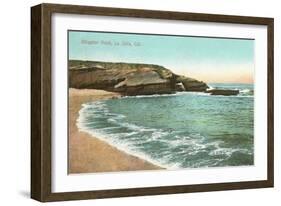 Alligator Rock, La Jolla Cove, San Diego, California-null-Framed Art Print