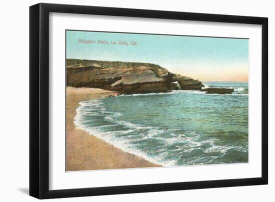 Alligator Rock, La Jolla Cove, San Diego, California-null-Framed Art Print