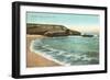 Alligator Rock, La Jolla Cove, San Diego, California-null-Framed Art Print