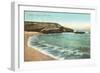 Alligator Rock, La Jolla Cove, San Diego, California-null-Framed Art Print