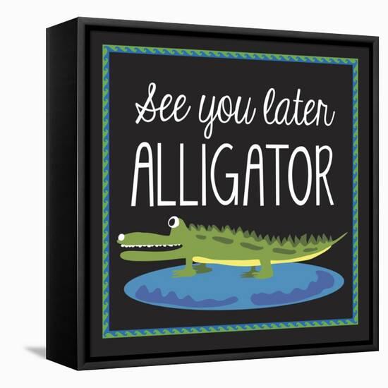 Alligator-Erin Clark-Framed Stretched Canvas