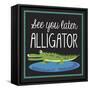 Alligator-Erin Clark-Framed Stretched Canvas