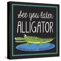 Alligator-Erin Clark-Stretched Canvas