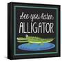 Alligator-Erin Clark-Framed Stretched Canvas