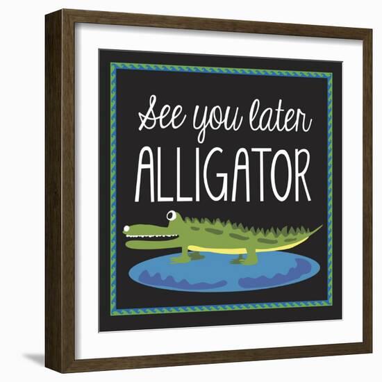 Alligator-Erin Clark-Framed Giclee Print
