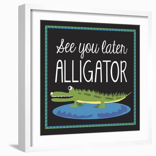 Alligator-Erin Clark-Framed Giclee Print