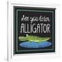 Alligator-Erin Clark-Framed Giclee Print