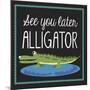 Alligator-Erin Clark-Mounted Giclee Print