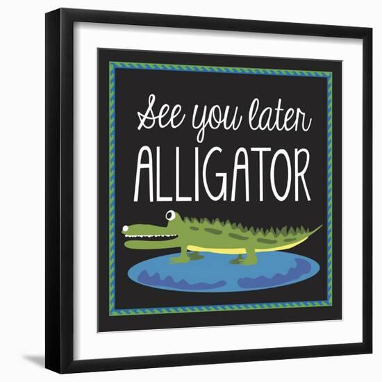 Alligator-Erin Clark-Framed Premium Giclee Print