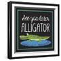 Alligator-Erin Clark-Framed Premium Giclee Print