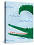 Alligator-Emily Kopcik-Stretched Canvas