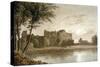 Allington Castle, Near Maidstone, Moonlight, 19th Century-James Duffield Harding-Stretched Canvas