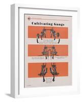 Allis Chalmers All-Crop Tractor Cultivator Gangs-null-Framed Giclee Print